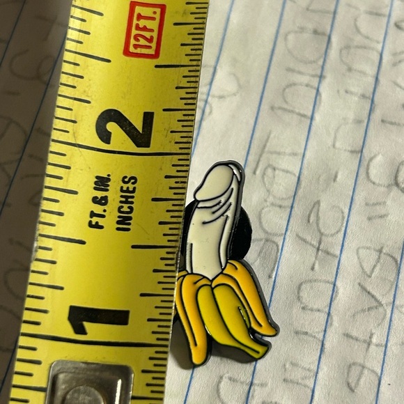 Enamel Erotic Banana 🍌 Pin - Picture 2 of 2